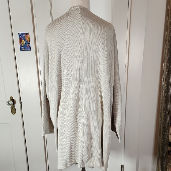 Donni One Size Women's Gray Open-Front Sweater - Picture 3 of 3